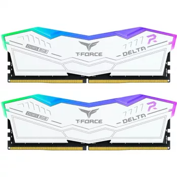 Teamgroup Delta RGB 32 GB DDR5-6000 (2x 16 GB) Dual-Kit, balta, INTEL XMP