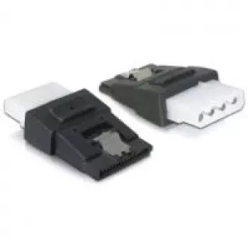 Adapteris DeLOCK 65046 4pin Molex į 15pin SATA juodas