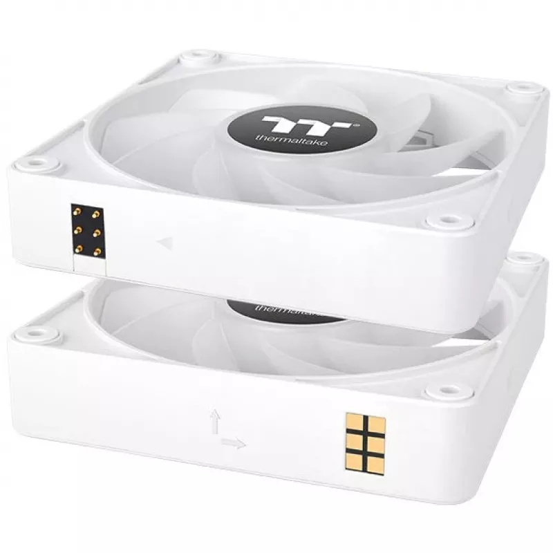 Ventiliatorių rinkinys Thermaltake CT140 EX Reverse ARGB Sync White (3 vnt.)
