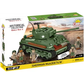 Konstruktorius Sherman M4A2E8 865 kaladėlių
