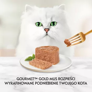 Šlapias kačių ėdalas Purina Nestlé GOURMET Gold Turkija 85 g Skardinė Suaugusioms Katėms, Formulė Svorio Kontrolei
