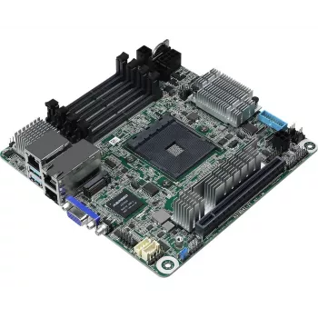 ASRock X570D4I-2T pagrindinė plokštė AMD X570 Socket AM4 Mini ITX