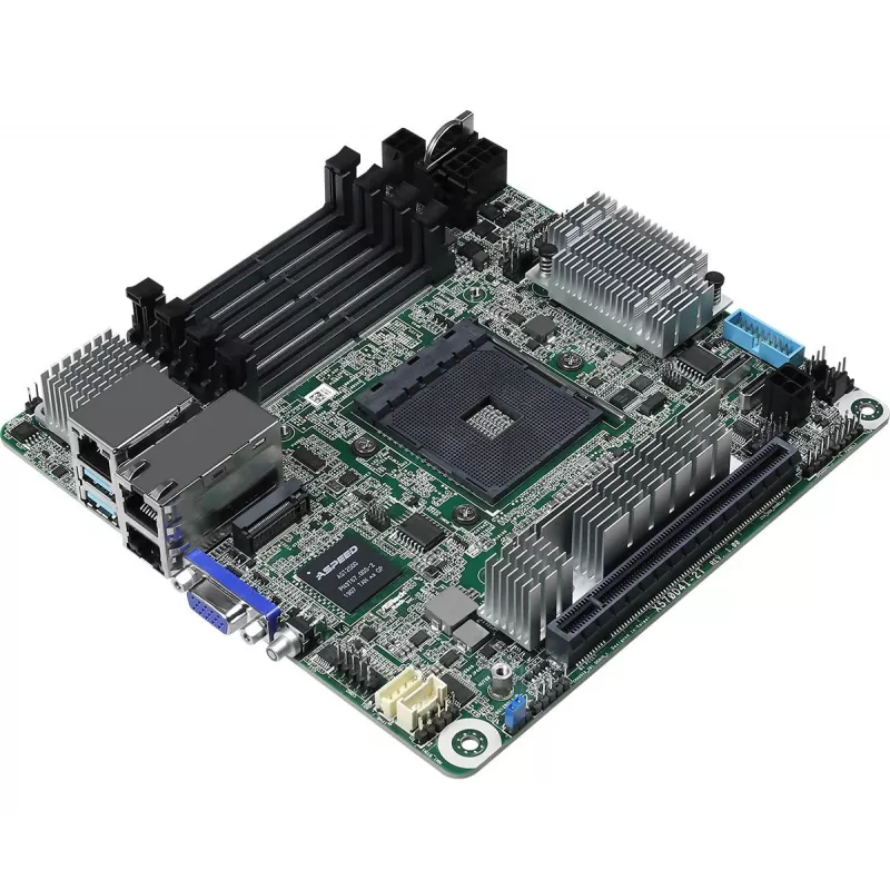 ASRock X570D4I-2T pagrindinė plokštė AMD X570 Socket AM4 Mini ITX