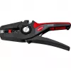 Automatiniai vielos nuėmimo replės KNIPEX PreciStrip16, juoda/raudona, su integruotu vielos pjaustytuvu