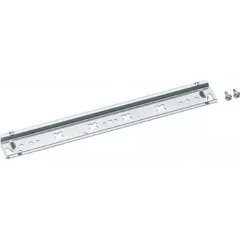 Hager U842B - tvirtinimo bėgelis valdymo spintelei - varžtinis - sidabrinis - plieninis - 248 mm - 7,5 mm (U842B)