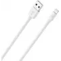 Laidas mobiliajam telefonui RealPower 385240 2m USB A Lightning Baltas