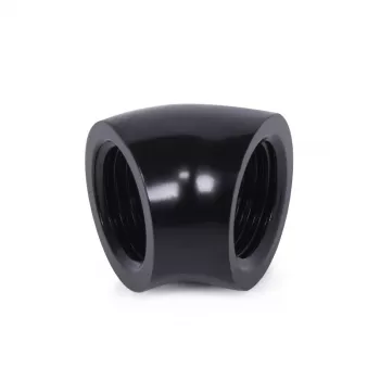 Alphacool 17592 žalvarinė jungtis 45° juoda 21mm