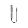 USB šakotuvas Port Designs 900163 Type-C 5000 Mbit/s sidabrinis
