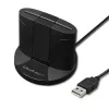 Qoltec 50632 USB 2.0 juodas kortelių skaitytuvas su 1 m laidu