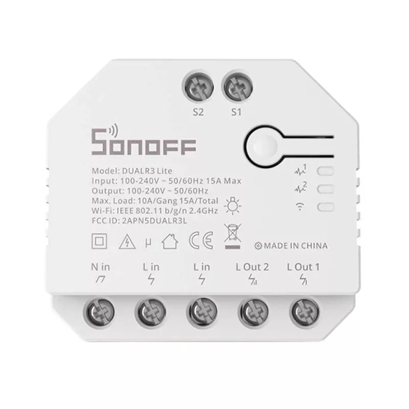 Sonoff Dual R3 Lite išmanusis jungiklis