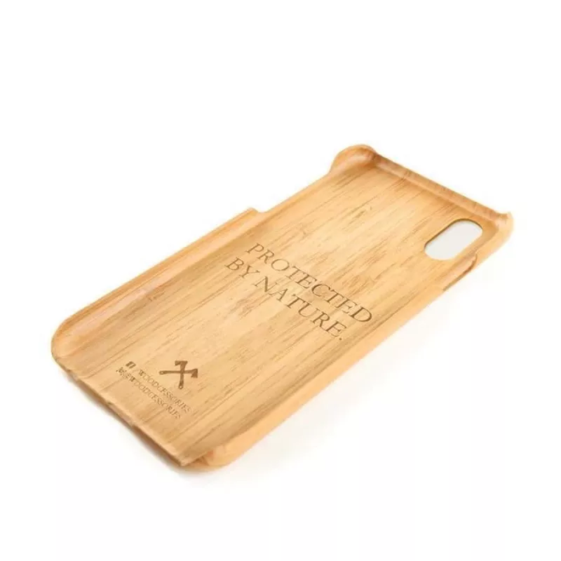 Woodcessories Slim Case iPhone Xs Max – natūralaus bambuko dėklas