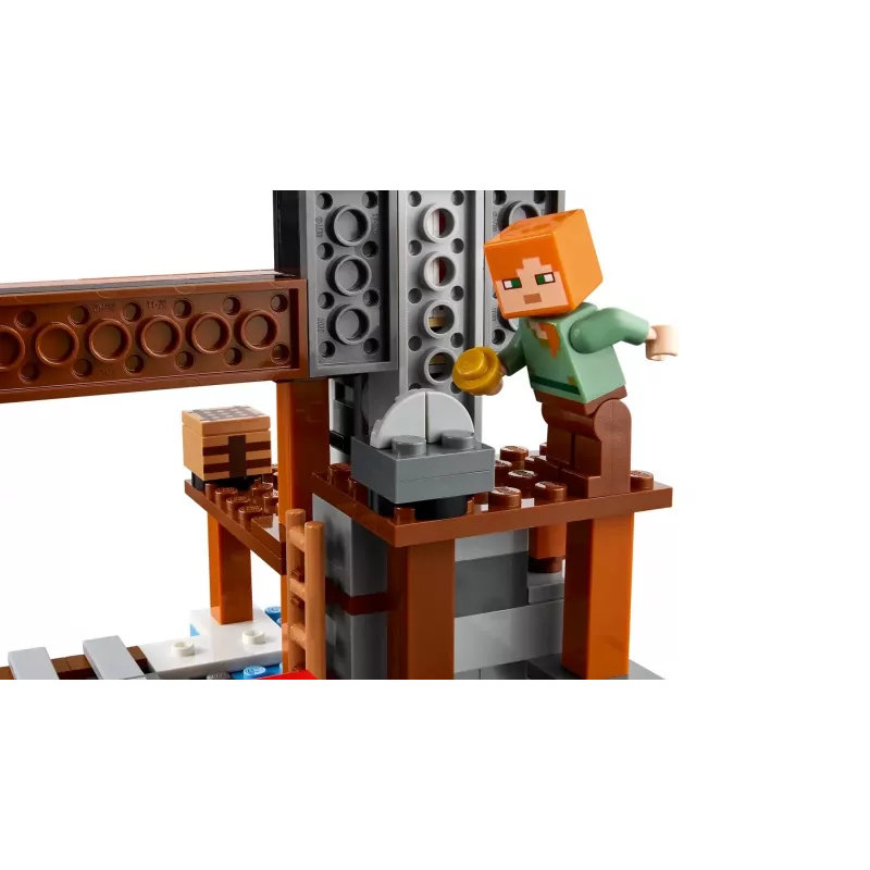 Konstruktorius LEGO Minecraft Kirtiklio kasykla 21277 – 530 detalių, 3 minifigūrėlės, nuo 8 metų