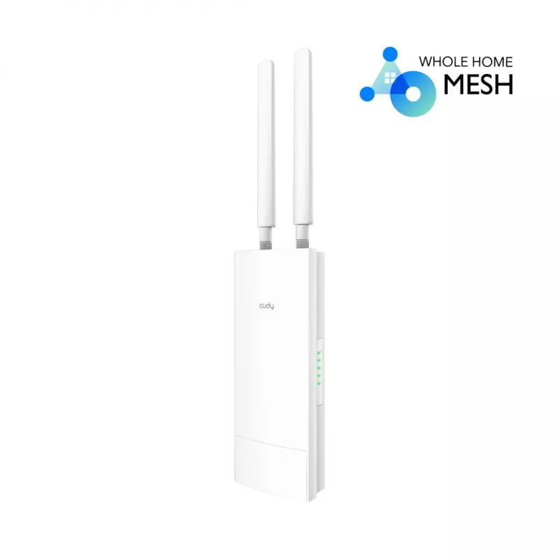 Cudy AP3000 Outdoor — išorinis belaidžio ryšio taškas, dviejų juostų 2,4/5 GHz, IP65, PoE, 1x RJ-45, 2 išorinės RP-SMA antenos