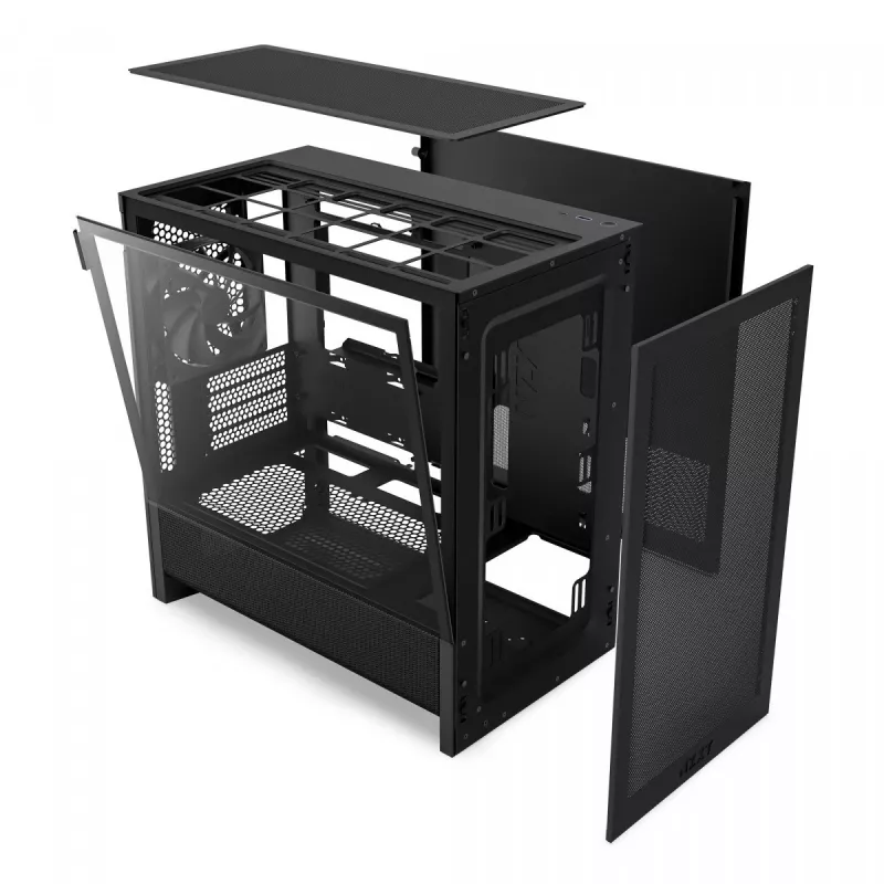 NZXT H3 Flow Micro ATX korpusas - juodas