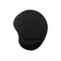 Pelės kilimėlis GEMBIRD MP-ERGO-01 su putų riešo atrama, 240×200 mm, 4 mm storis, juodas