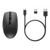 HP 710 įkraunama tyli pelė, ambidekstrinė, RF belaidė + Bluetooth, 3000 DPI, juoda