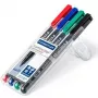 Permanentiniai žymekliai Staedtler Lumocolor 317 WP4 juoda, mėlyna, žalia, raudona