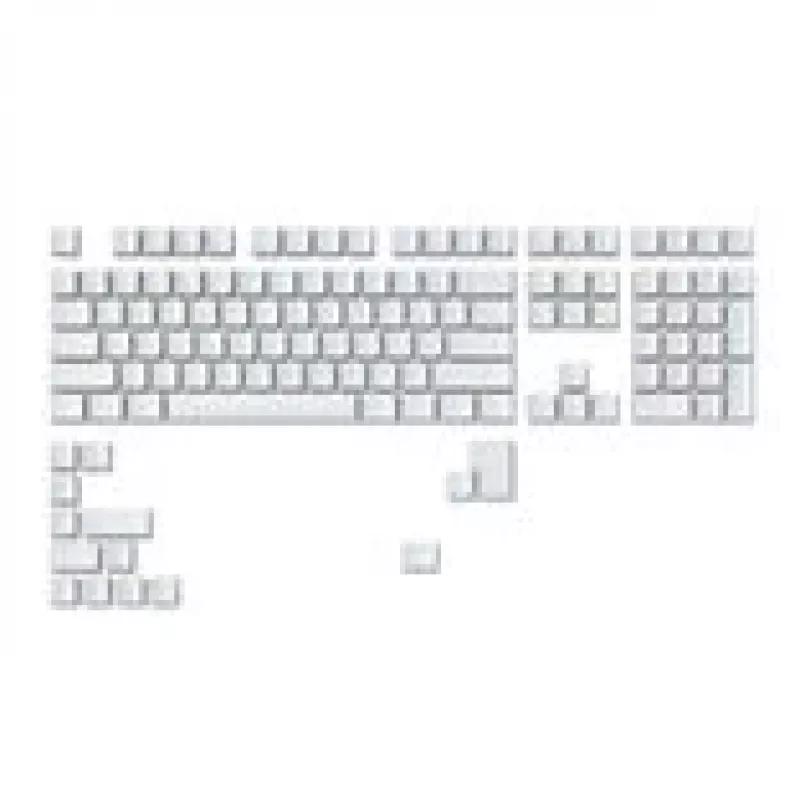 Keycap rinkinys GLORIOUS GMMK ABS Doubleshot V2 UK išdėstymas Baltas – keičiami klaviatūros mygtukai mechaninėms klaviatūroms