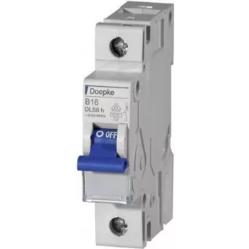 DOEPKE Automatinis jungiklis B13A DLS-6H-B13-1-6-KA 6kA 1-polis 230V B kreivė DLS-6H-B13-1-6-KA (09914022)
