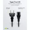 Goobay IEC laidas 5 m juodas Kištukas F tipas IEC C13 H05VV-F3G