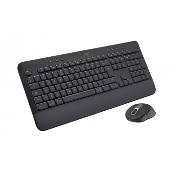 Belaidis klaviatūros ir pelės rinkinys Logitech Signature MK650 for Business – 2,4 GHz, Bluetooth LE – QWERTY ispanų – grafitas