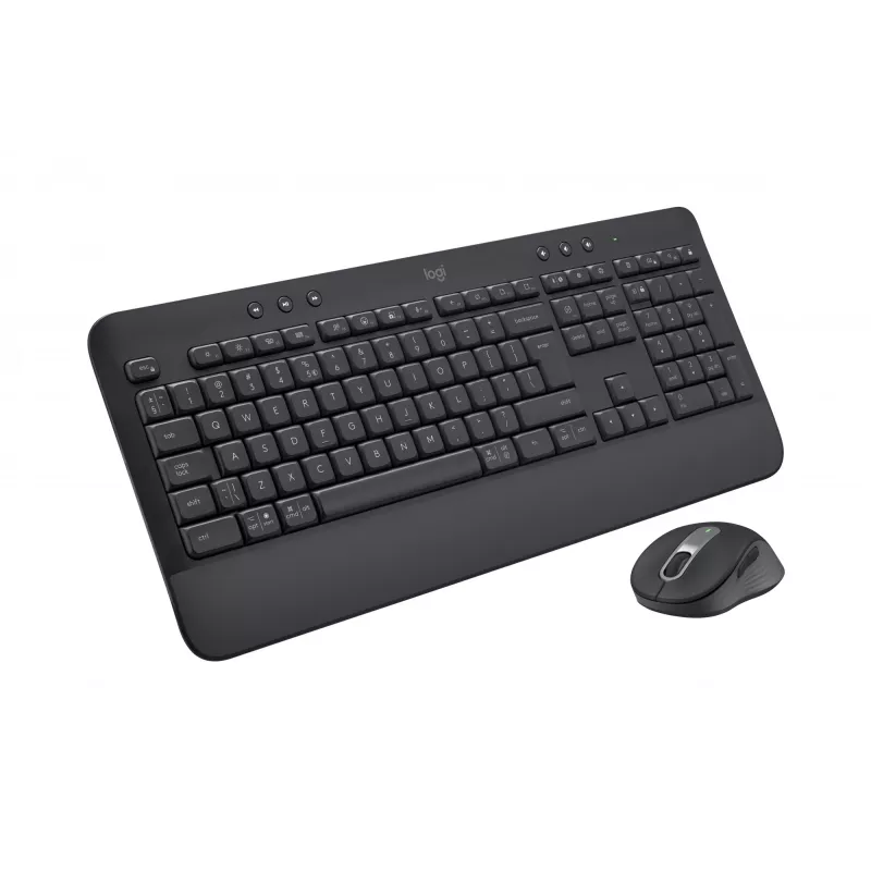 Belaidis klaviatūros ir pelės rinkinys Logitech Signature MK650 for Business – 2,4 GHz, Bluetooth LE – QWERTY ispanų – grafitas