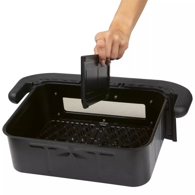Kaitvėjo gruzdintuvė ProfiCook PC-FR 1313 H — 10 l, 2400 W, 10 programų, liečiamasis valdymas, nerūdijantis plienas/juoda