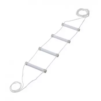 Reabilitacinė kopėtėlė lovai Qmed DRQM3G0AAXXXP, 4 pakopos, polietilenas, max apkrova 90 kg, fluorescencinė, laiptelio plotis 25 cm