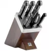 Peilių ir stovų rinkinys ZWILLING Gourmet 7 vnt. – nerūdijančio plieno ašmenys, plastikinės rankenos, šefo, mėsinis, duoninis, daržovių, universalūs peiliai, virtuvinės žirklės