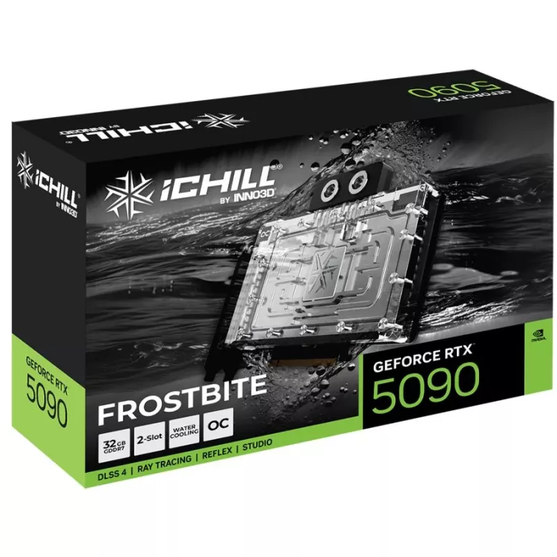 INNO3D GeForce RTX 5090 iCHILL Frostbite 32 GB GDDR7 vaizdo plokštė