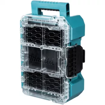 MAKTRAK Organizer compact įrankių dėžė Mėlyna/permatoma, permatomas dangtelis