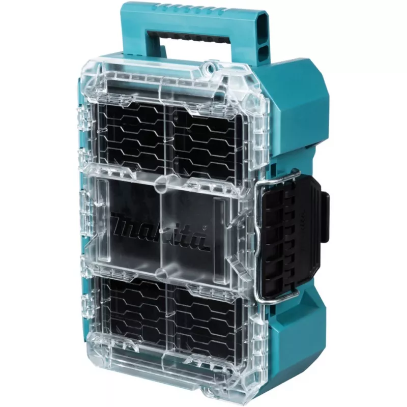 MAKTRAK Organizer compact įrankių dėžė Mėlyna/permatoma, permatomas dangtelis