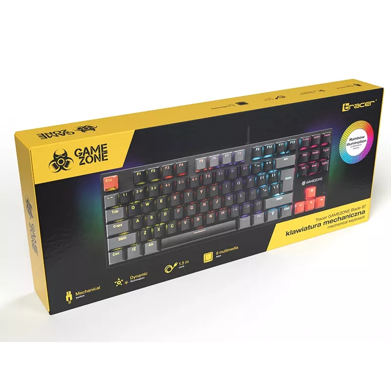 Mechaninė klaviatūra TRACER GAMEZONE Blade 87