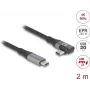 USB-C laidas DeLOCK 81132 2m, juodas, 20 Gbit/s