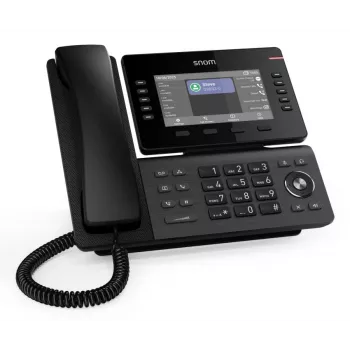 IP telefonas Snom D815WB juodas – 5 colių IPS ekranas, Gigabit Ethernet, Wi‑Fi 802.11n/ac, PoE, Bluetooth