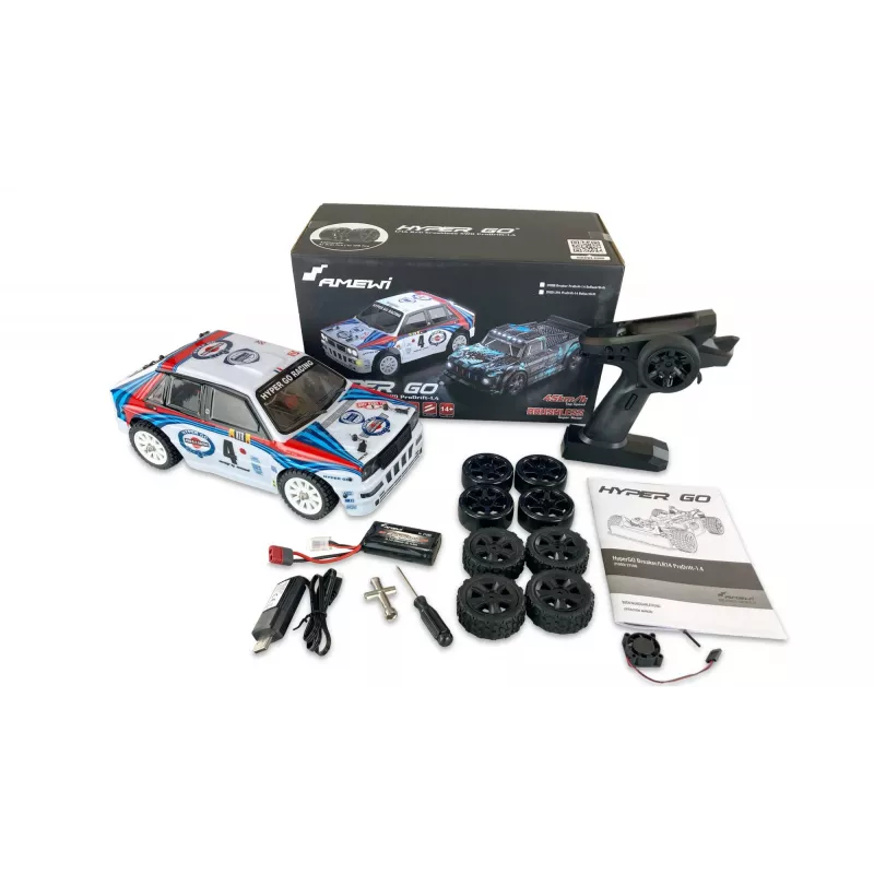Radijo bangomis valdomas automobilis Amewi Hyper Go LR14 Prodrift 1:14 Elektrinis variklis 2000 mAh