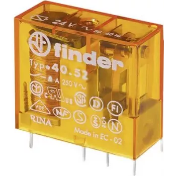 Relė FINDER 40.52.8.240.0000 (405282400000) – kištukinė / PCB montavimui
