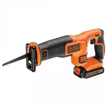 Pjūklas stūmoklinis Black & Decker BDCR18-QW Juodas, Oranžinis