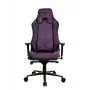 Žaidimų kėdė Arozzi Vernazza SoftFabric Violetinė – ergonomiškas dizainas, reguliuojamos porankiai ir aukštis