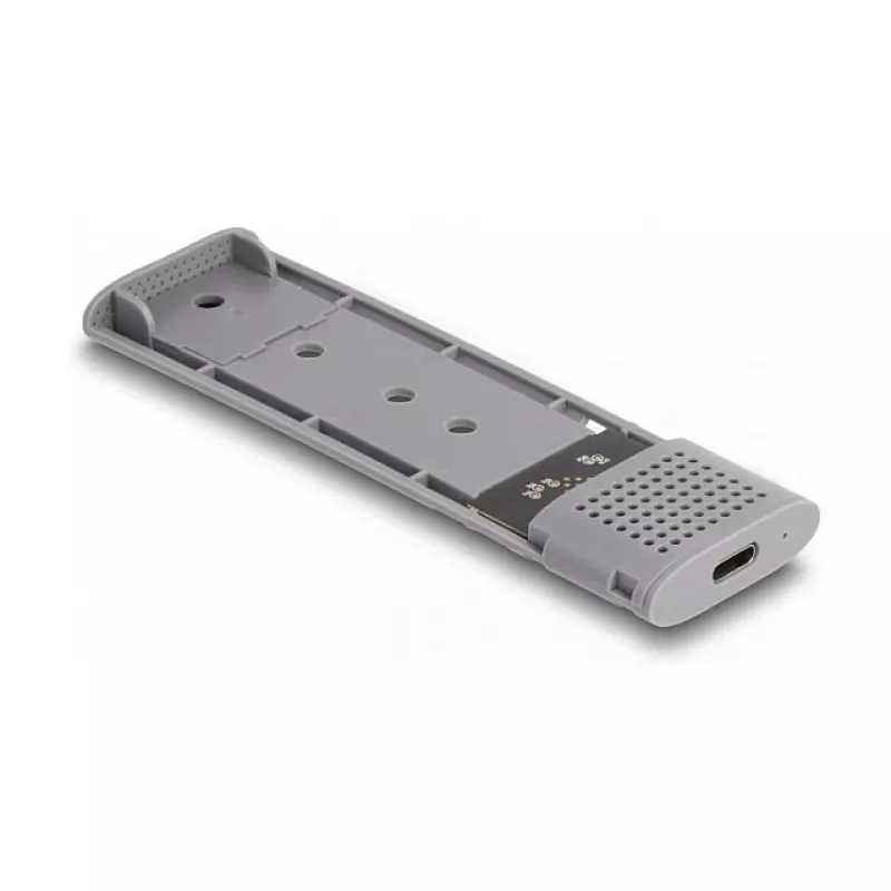 DeLOCK išorinis USB Type-C dėklas M.2 NVMe PCIe arba SATA SSD, be įrankių