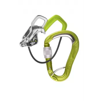 Laipiojimo komplektas EDELRID Mega Jul Bulletproof Screw II Oasis – apsaugos įtaisas ir fiksavimo karabinas