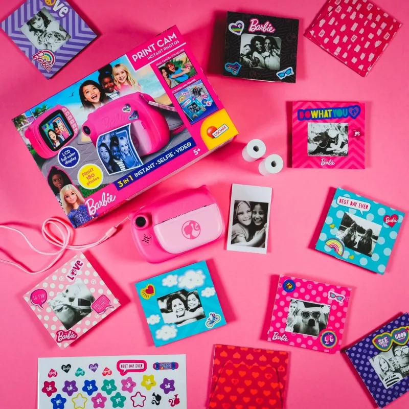 Barbie Print Cam – momentinė kamera su spausdinimu