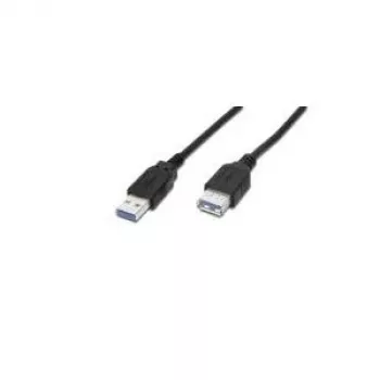 USB ilginimo laidas DIGITUS AK-112331, 3 m, USB A kištukas į USB A lizdą, USB 3.2 Gen 1, juodas