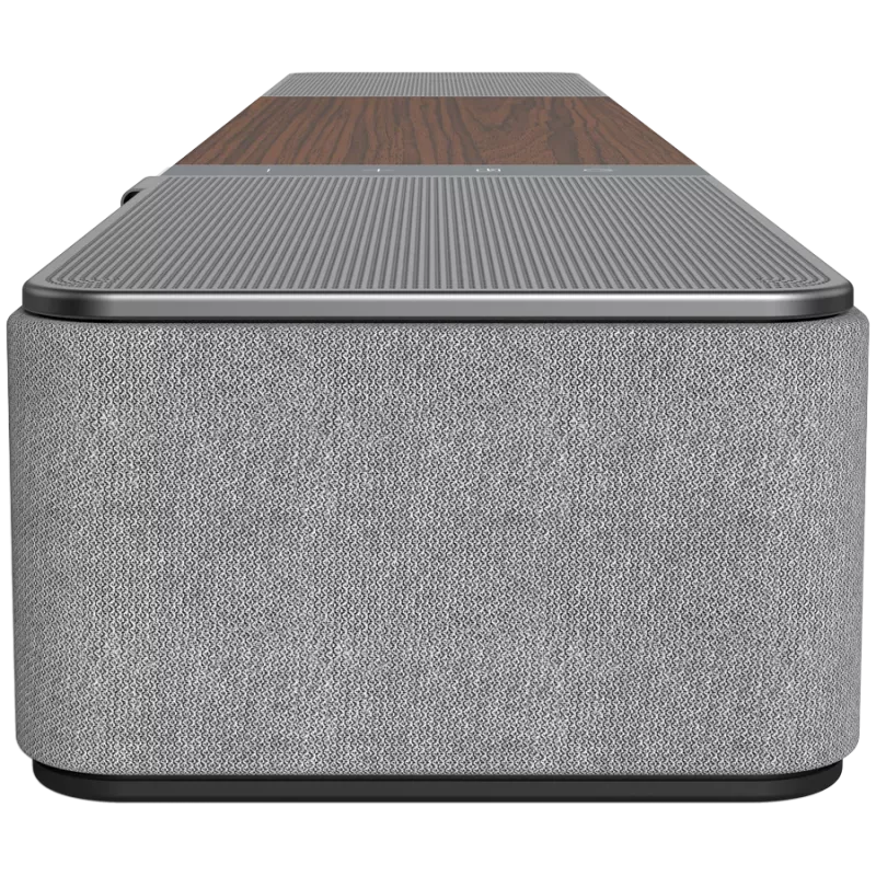 Garso juosta KLIPSCH Flexus CORE 100 — 2.1 kanalai, 100 W, įmontuotas žemų dažnių garsiakalbis, pilka/graikinis riešutas