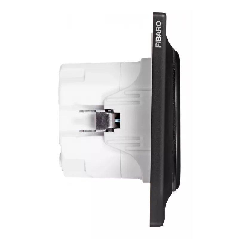 Kištukinis lizdas Type F Fibaro FGWOF-011-8, 1 lizdas, 110–230 V, 50/60 Hz, juodas
