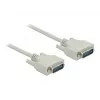 DeLOCK 85975 Beige 1m Sub-D15 serijinis kabelis