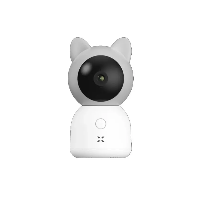 XENON X7201 Išmanioji kūdikio stebėjimo kamera be monitoriaus, Wi-Fi, 3 MP, naktinis matymas, USB Type-C, SD, balta