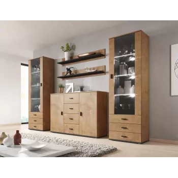 Cama living room sideboard UNI lefkas oak/Juoda