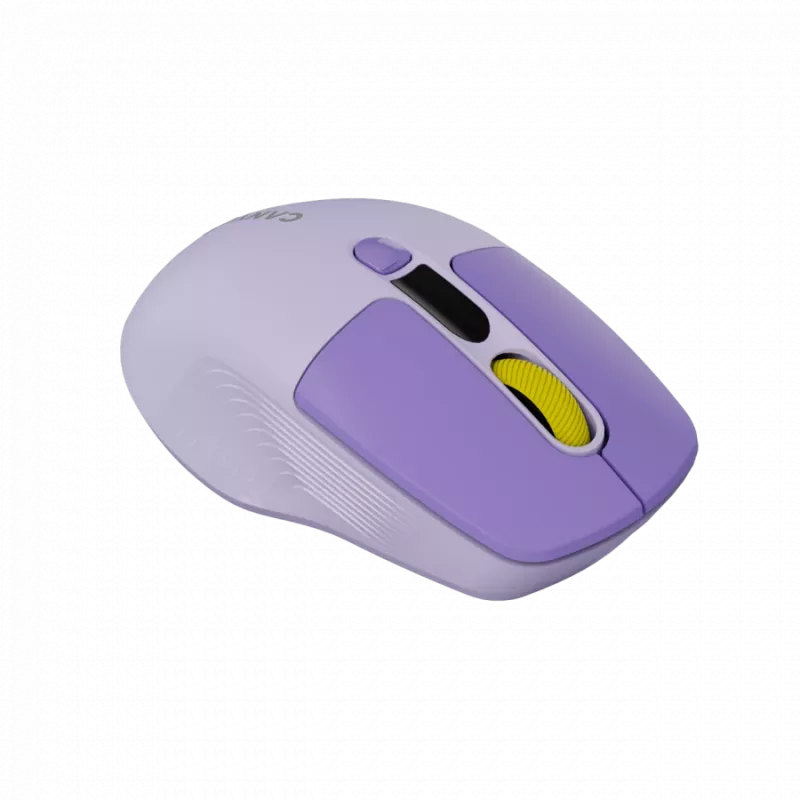 Belaidė pelė CANYON MW-26 LCD Silent Dual Mode Wireless (violetinė)