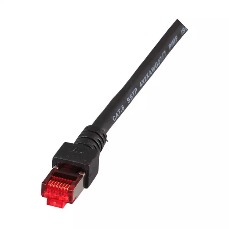 EFB-Elektronik RJ45 Patch Cable Cat.6 S/FTP LSZH juoda 1m
